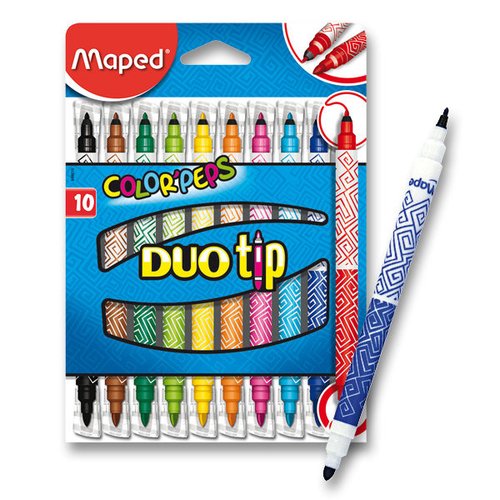 Dtsk fixy Maped Color&#039;Peps Duo Tip - 10 oboustrannch fix