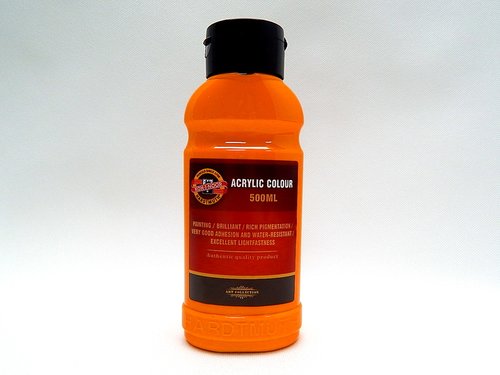 Barva akrylov 500ml oranov svtl 1627/0220