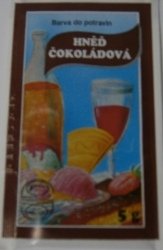 Barva potravinářská prášková - hnědá