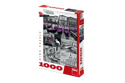 Dino Puzzle Benátky - koláž 1000 dílků 47x66cm