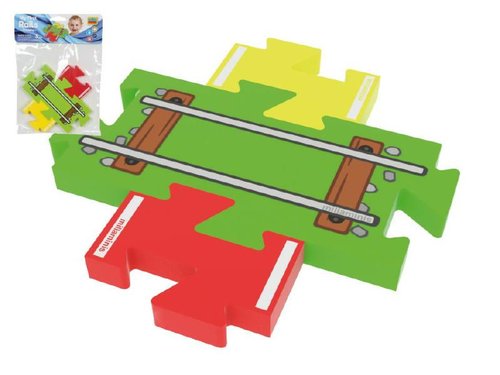 Millaminis Moje první koleje – přejezd puzzle pěna 3ks v sáčku 0+