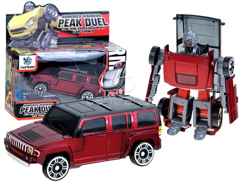 Transformer robot/auto červený