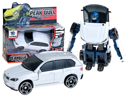 Transformer robot/auto bílý