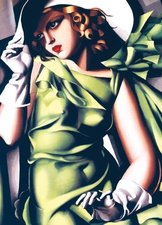 Puzzle EuroGraphics Lempicka Mlad dvka v zelenm 1000 d.