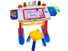 Kreslící tabule stůl s židličkou