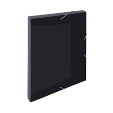 Karton P+P Krabice PP s gumou A4 ELECTRA fialov