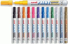 UNI PX-21 lakov popisova, 0,8 - 1,2 mm, svtle modr