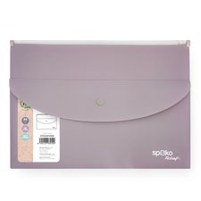 Spoko ReLeaf oblka se zipem, kapsa s drukem, A5, PP, SoftTouch, fialov