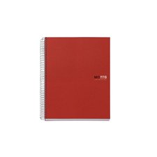 Miquelrius poznmkov blok Basic NB-8, A4, 70 g, PP, 200 list, linka, erven