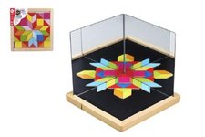 Teddies Magnetick tabulka se zrcadly devo 25x25x2,1cm 44ks
