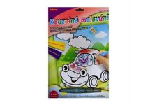 SMT Creatoys Kouzeln malovn vodou 23x32cm asst 3 druhy na kart