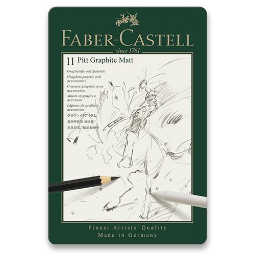Grafitov tuka Faber-Castell Pitt Graphite Matt sada 11 ks