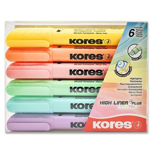 Kores Zvrazova  High Liner Pastel sada 6 barev