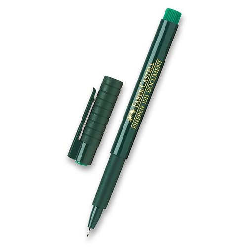 Faber-Castell Popisovač Finepen 1511 zelený