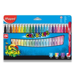 Dětské fixy Maped Color´Peps Jungle - 24 barev