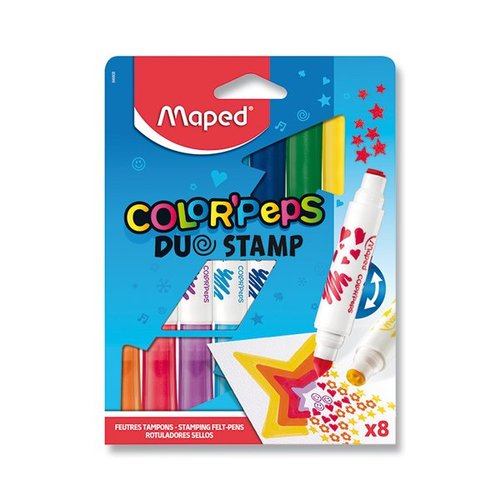 Maped Dtsk fixy ColorPeps Duo Stamp 8 barev