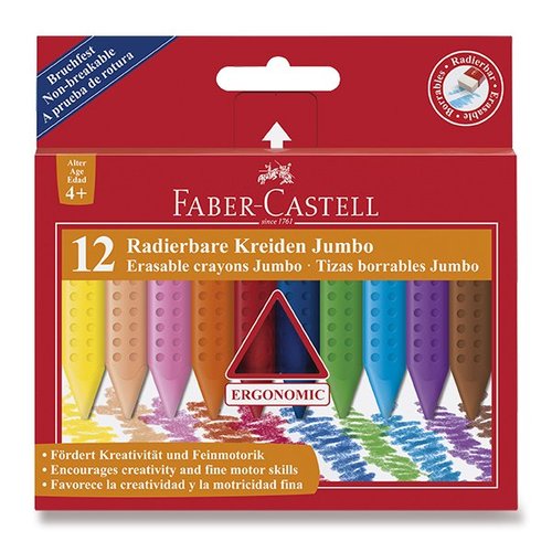 Faber-Castell Pastelky Plastic Colour Jumbo 12 barev