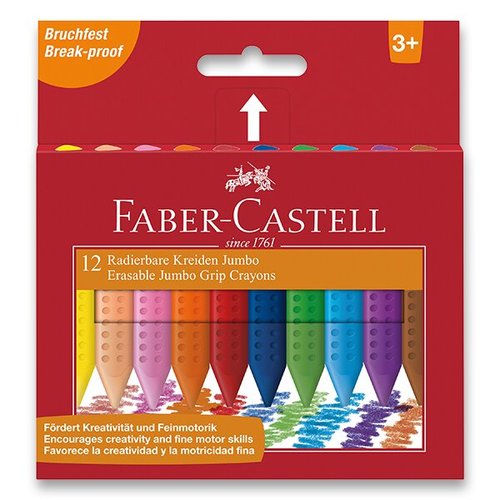 Faber-Castell Pastelky Plastic Colour Jumbo 12 barev