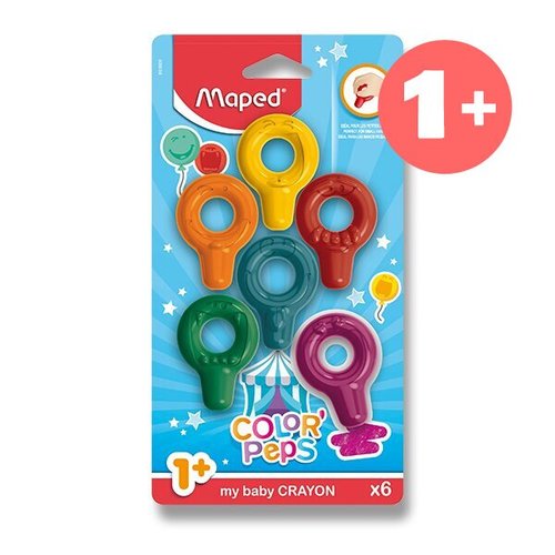 Pastely Maped ColorPeps Baby Crayons 6 barev