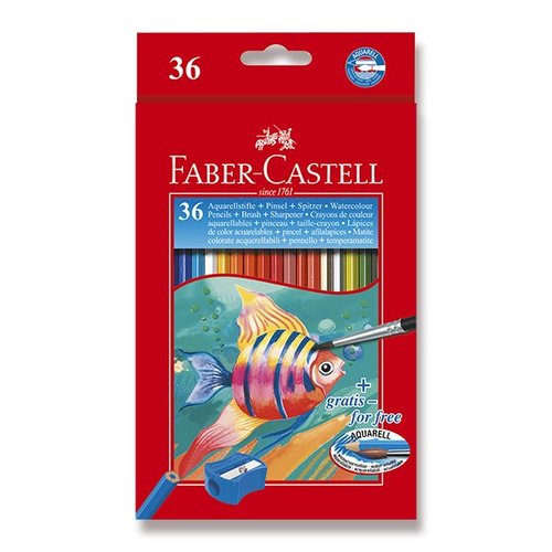 Faber-Castell Akvarelov pastelky 36 barev + ttec