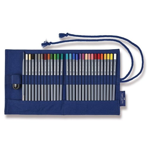 Faber-Castell Akvarelov pastelky Goldfaber Aqua textiln pouzdro, 27 barev