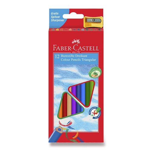 Faber-Castell Pastelky trojhrann 12 barev + oezvtko