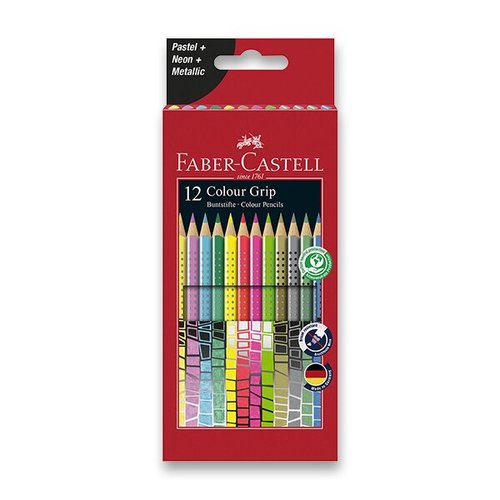 Faber-Castell Pastelky Grip 2001 speciln edice, 12 barev