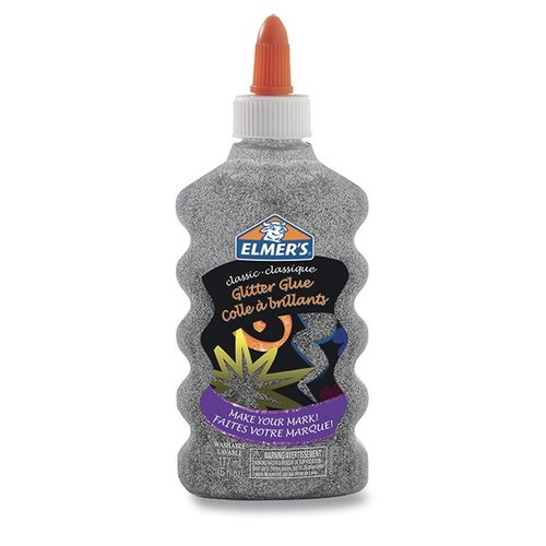 ELMERS Lepidlo Glitter Glue stbrn