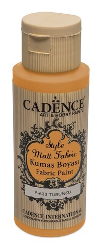 Barva na textil Cadence Style Matt Fabric oranov, 59 ml