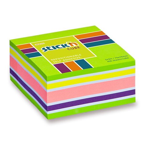 Samolepic bloek Neon Stickn Notes - 76 x 76 mm, 400 list, zelen