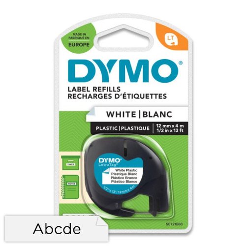 DYMO Pásky pro štítkovač LetraTag bílá plastová