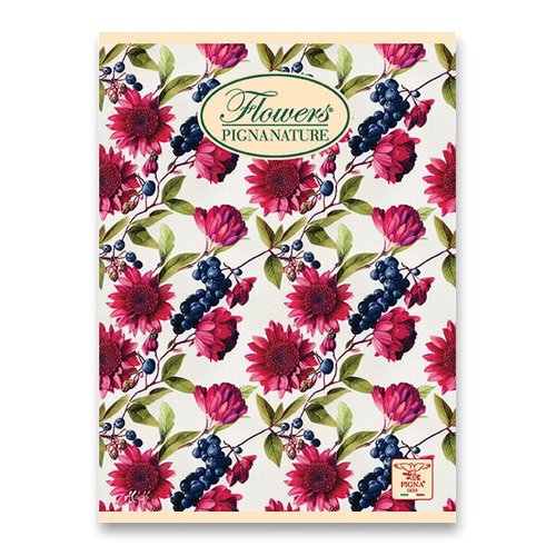 Pigna koln seit Nature Flowers A5, linkovan, 40 list, mix motiv