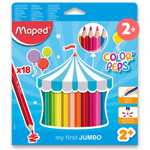 Maped Pastelky Color&#039;Peps Jumbo - 24 barev