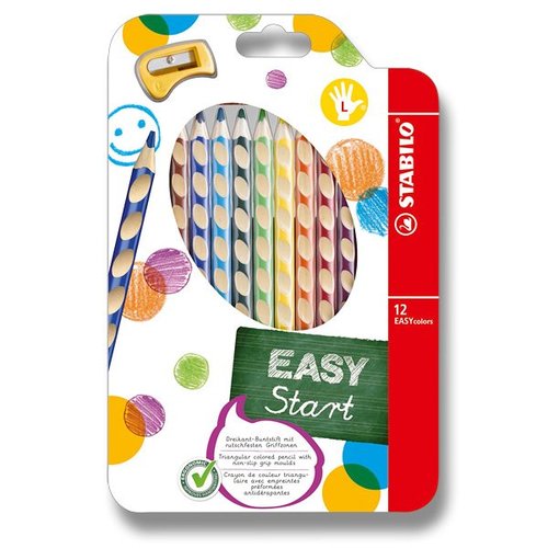 Pastelky Stabilo EASYcolors - 12 barev, pro levky