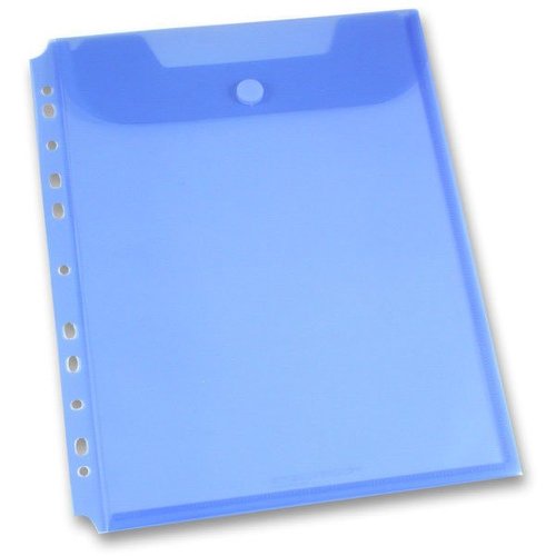 Foldermate Clear - zakládací spisovka s drukem - modrá
