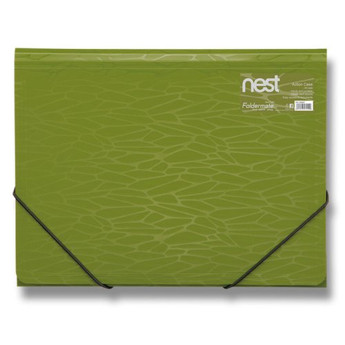 FolderMate Tchlopov desky s gumou Nest - A4, oivov zelen