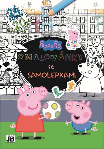 Peppa Omalovánky se samolepkami A4+