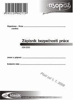 Zpisnk bezpenosti prce A6 Asopol 091200