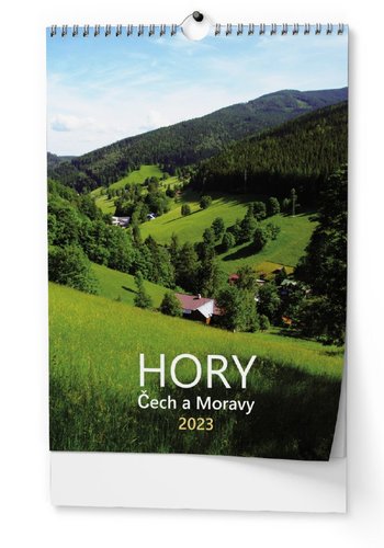Nástěnný kalendář 2023 - Hory Čech a Moravy - A3