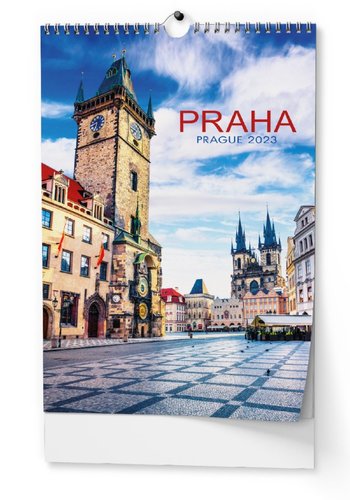 Nástěnný kalendář 2023 - Praha - A3