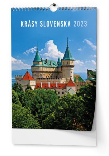 Nástěnný kalendář 2023 A3 - Krásy Slovenska 2023