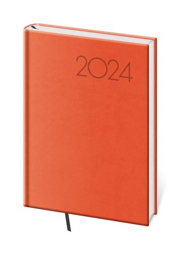 Stil Denní diář A5 Print Pop oranžový 2024