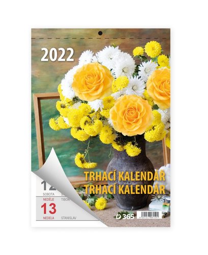 Kalendář nástěnný 2022 trhací nástěnný A5