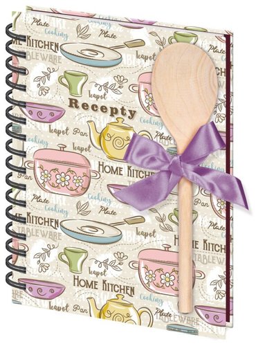Kniha na recepty s vaekou A5 spirla Home Kitchen