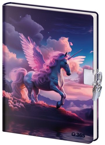 Pamtnk 13x18 cm se zmkem - Unicorn