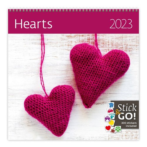 Helma Kalendář nástěnný 2023 - Hearts