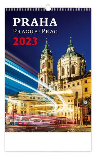 Helma Kalendář nástěnný 2023 - Praha/Prague/Prag