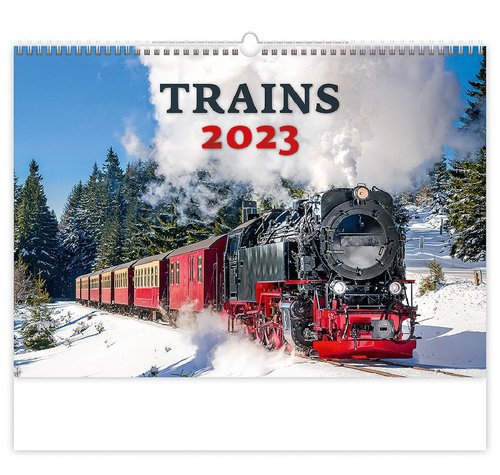 Helma Kalendář nástěnný 2023 - Trains