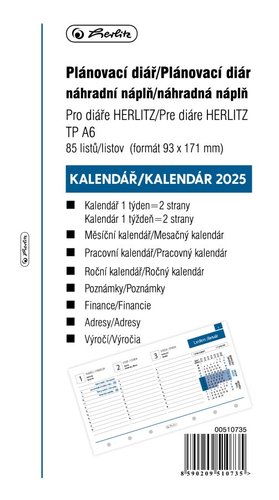 Herlitz - Npl do kroukovho die A6 - 2024, tdenn