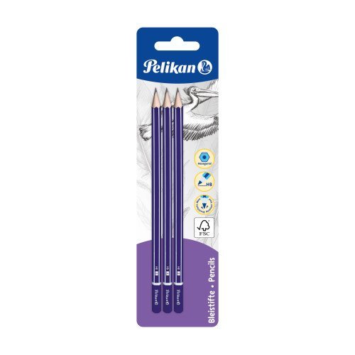 Pelikan Tuka grafitov  3 ks HB